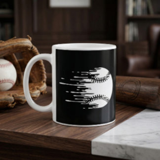 Dripping Baseball Design for Bold Sports Fans Coffee Mug