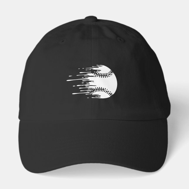 Dripping Baseball Design for Bold Sports Fans Hat (Front)