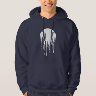 Dripping Baseball Design for Bold Sports Fans Hoodie