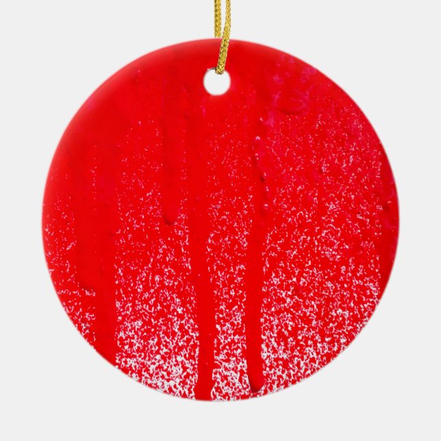 dripping blood ceramic ornament (Front)
