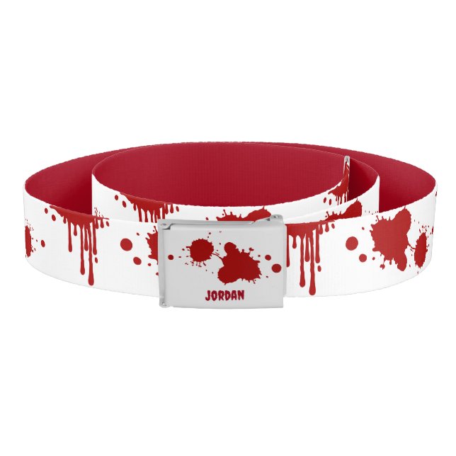Dripping Blood Horror Blood Splatter Belt (Coil)