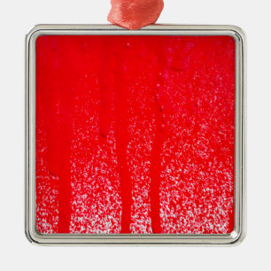 dripping blood metal ornament