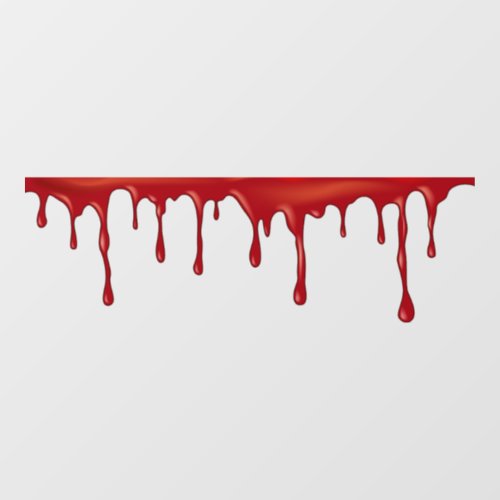 Dripping Blood Window Cling