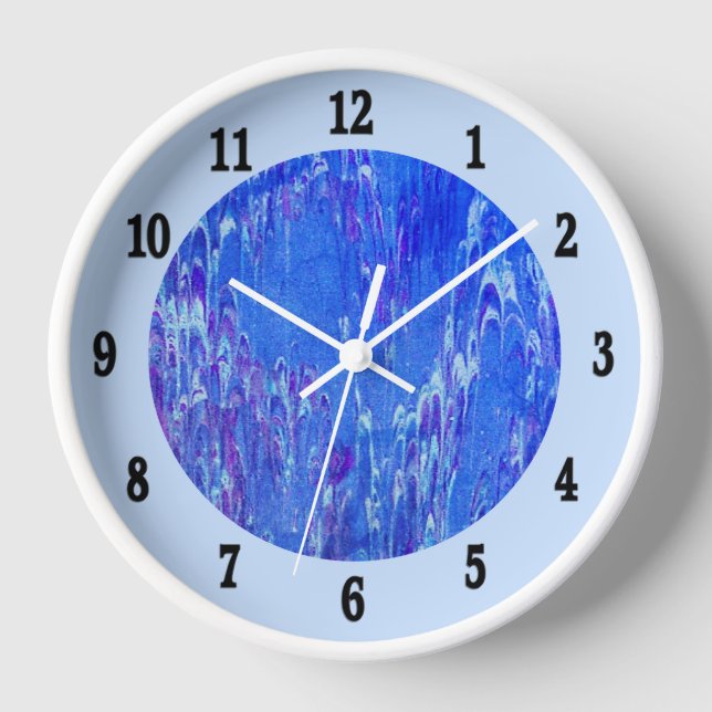 Dripping Blue Lava Clock (Front)