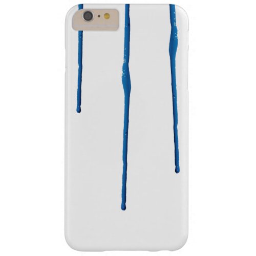 Dripping Blue Paint Barely There iPhone 6 Plus Case