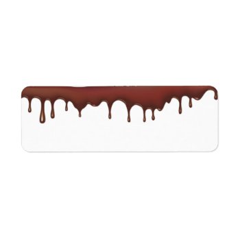 Dripping Chocolate Address Labels by ebhaynes at Zazzle