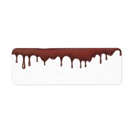 Dripping Chocolate Address Labels