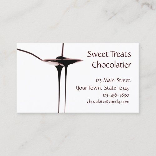 Dripping Chocolate Business Card