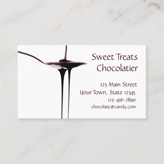 Dripping Chocolate Business Card (Front)