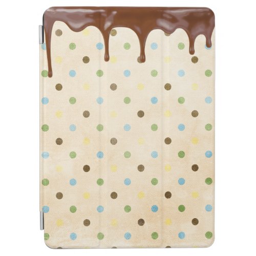 Dripping Chocolate Icing On Polka Dots iPad Air Cover