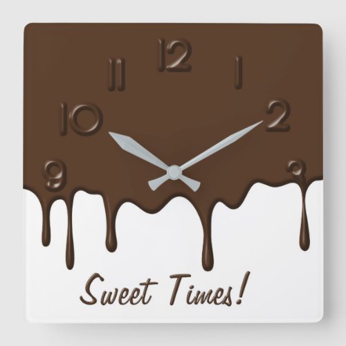 Dripping Chocolate _ Wall Clock