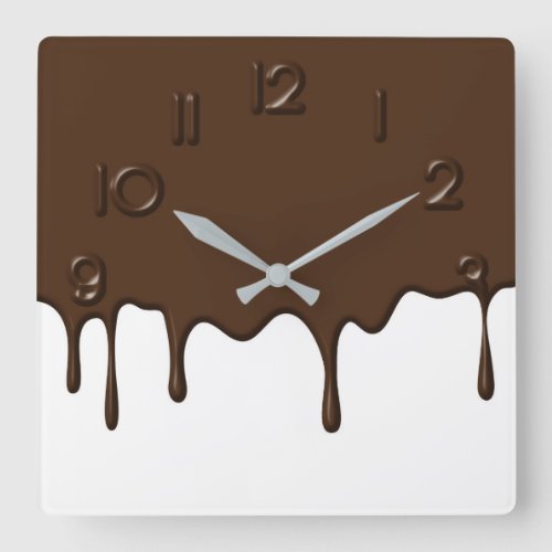 Dripping Chocolate _ Wall Clock