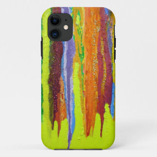Dripping Colors Abstract Art Design Gifts iPhone 11 Case