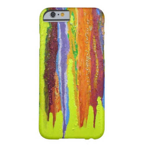 Dripping Colors Abstract Art Design Gifts Barely There iPhone 6 Case