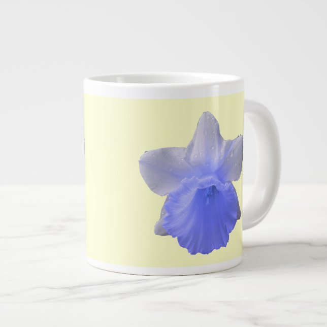 Dripping Daffodil Blue Mug (Front Right)