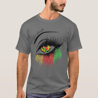 Dripping Eyes Junenth Black African American Pride T-Shirt