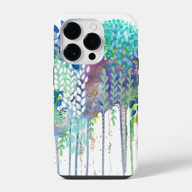 Dripping flowers iphone case (Back)