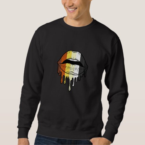 Dripping Gay Bear Lips Gay Bear Pride Sweatshirt