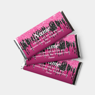 Dripping Glitter Candy Bar Wrapper Party Favors