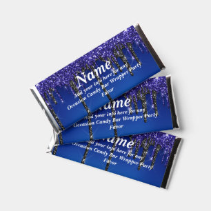Dripping Glitter Candy Bar Wrapper Party Favors