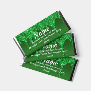 Dripping Glitter Candy Bar Wrapper Party Favors