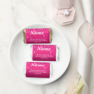 Dripping Glitter Candy Bar Wrapper Party Favors