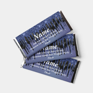Dripping Glitter Candy Bar Wrapper Party Favors