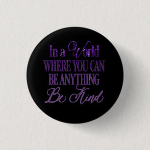 Dripping Glitter Inspirational Quote Button