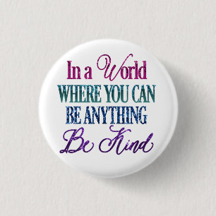 Dripping Glitter Inspirational Quote Button