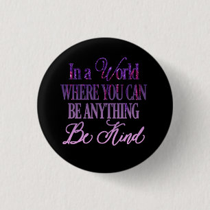Dripping Glitter Inspirational Quote Button