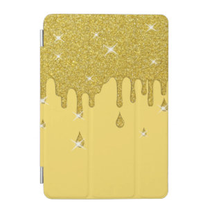Dripping Gold Glitter Effect & Sparkles iPad Mini Cover