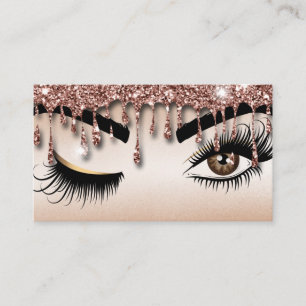 Dripping Gold Makeup artist Wink Eye Lashes Business Card