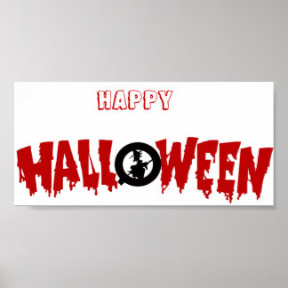 dripping halloween text-poster poster