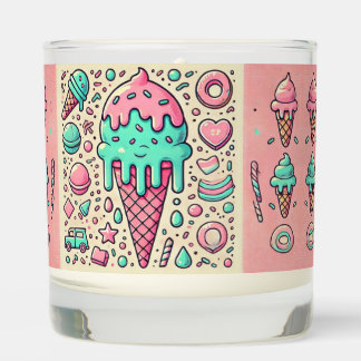 Dripping Ice Cream - Sweet Pastel Summer Vibes Scented Candle