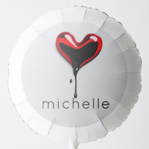 Dripping love Heart – Custom Pop Art Name  Balloon