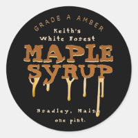 Dripping Maple Syrup Camp Font on Black