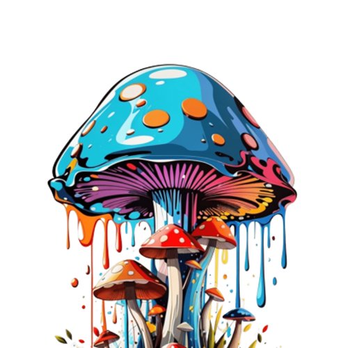 Dripping Mashroom multicolour Hoodies