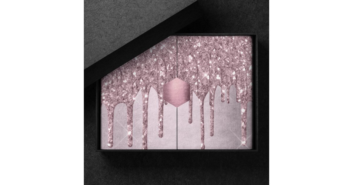 Dripping Mauve Glitter | Dusty Pink Melt Shimmer Tissue Paper | Zazzle
