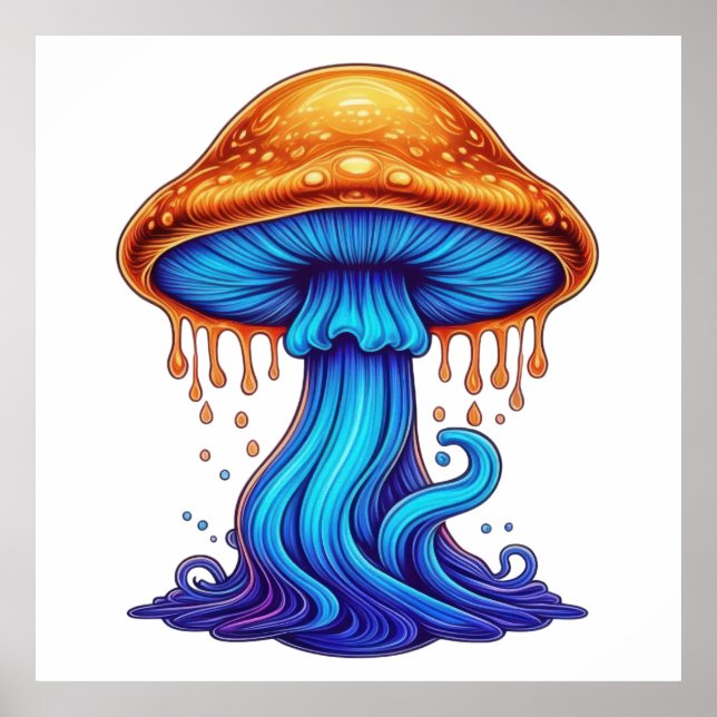 Dripping Mushroom Fantasy Poster (Front)