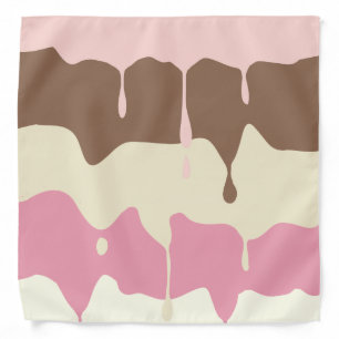 Dripping Neapolitan Ice Cream Bandana