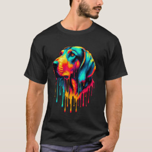 Dripping Paint Art Plott Hound T-Shirt