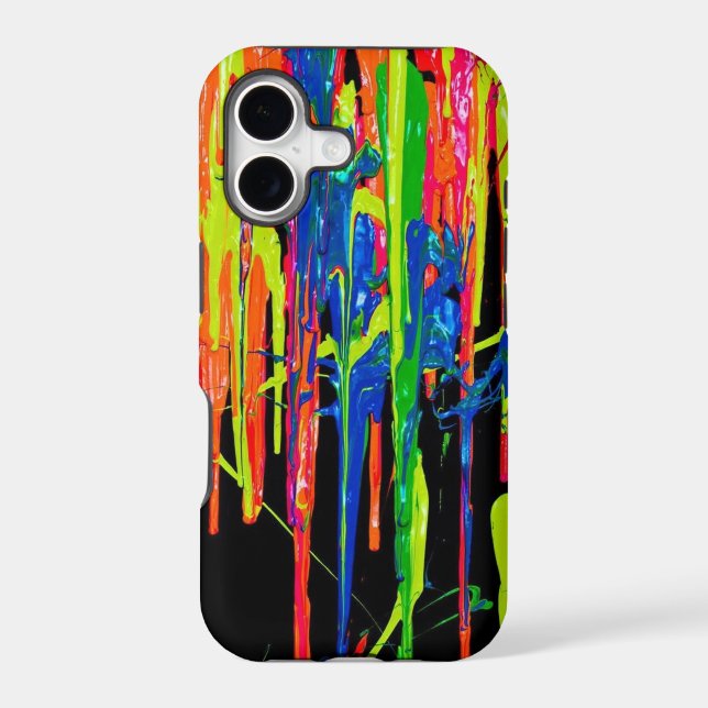 Dripping Paint Iphone Case (Back)
