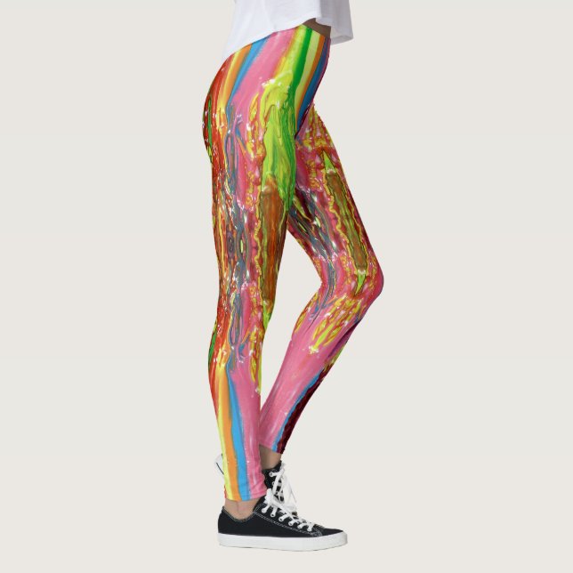 Dripping Paint Leggings (Right)