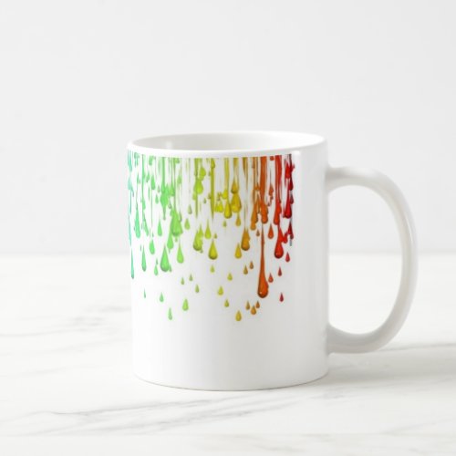 Dripping paint mug