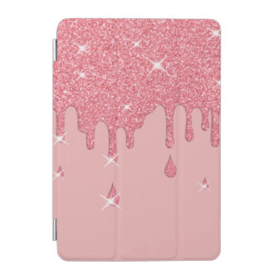 Dripping Pink Glitter Effect & Sparkles iPad Mini Cover