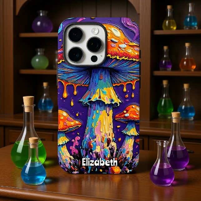 Dripping Psychedelic Fungi Case-Mate iPhone Case (Creator Uploaded)