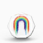 Dripping Rainbow Acrylic Award<br><div class="desc">Dripping rainbow art design.</div>