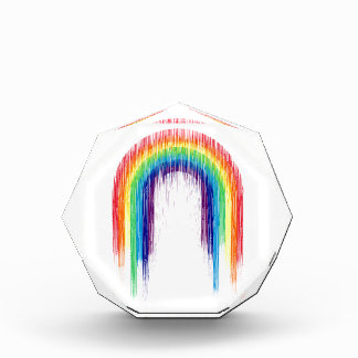 Dripping Rainbow Acrylic Award