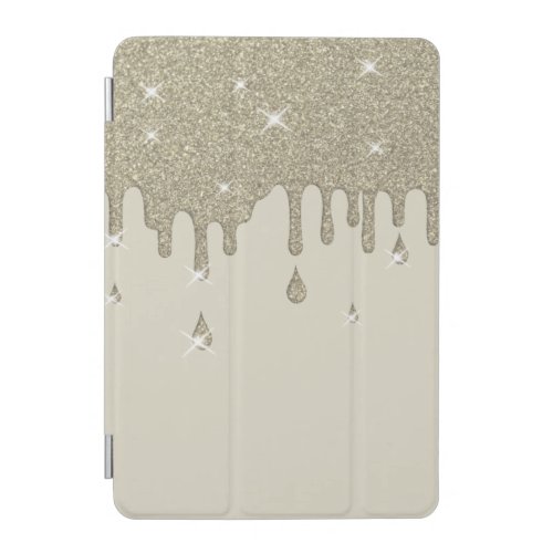 Dripping Silver Glitter Effect  Sparkles iPad Mini Cover