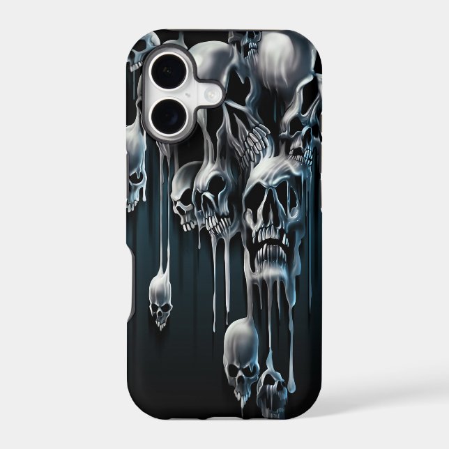 Dripping Skulls Iphone Case (Back)